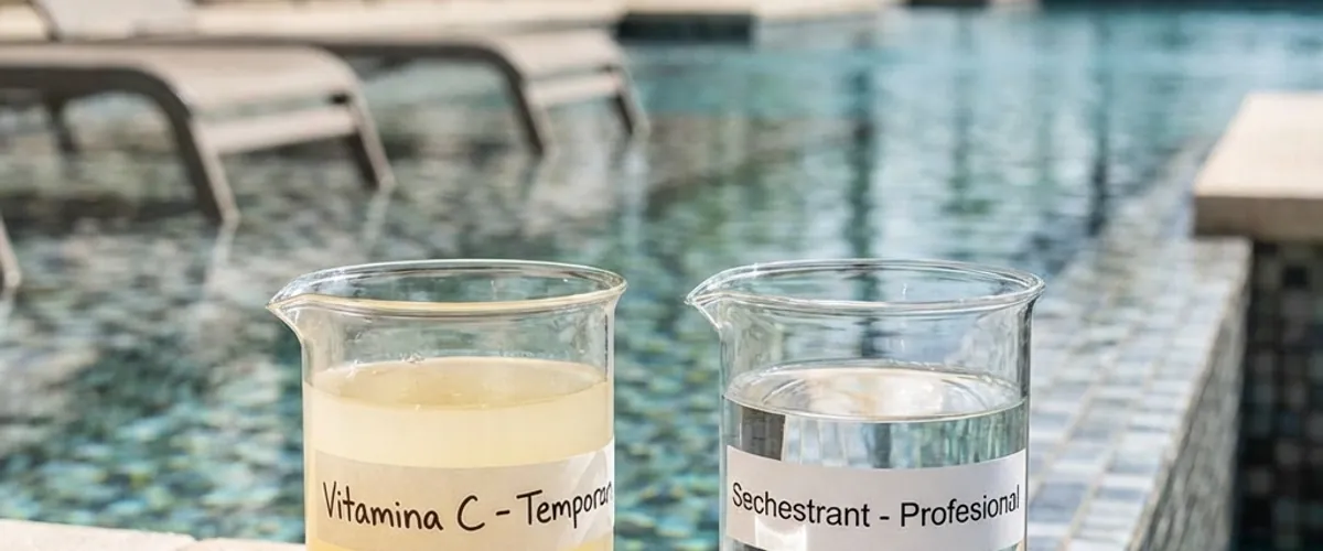 Comparație: Rezultat temporar (Vitamina C) vs. Rezultat stabil (Sechestrant Professional)